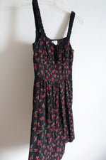 Aeropostale Black Red Floral Dress | M