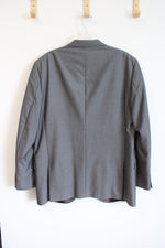 Adolfo Gray Blazer Jacket | 46L Slim