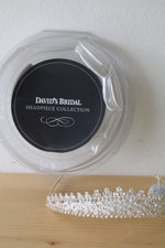 NEW David's Bridal Swarovski Crystal Silver Tiara