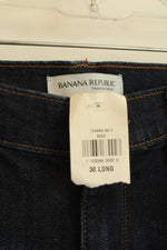 NEW Banana Republic Dark Wash Straight Leg Jeans | 30x34