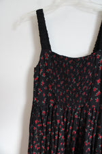 Aeropostale Black Red Floral Dress | M
