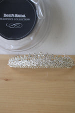 NEW David's Bridal Swarovski Crystal Silver Tiara