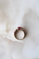 Pink Ruby 14K Yellow Gold Ring | Size 9