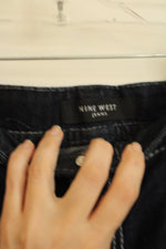 NINE WEST Dark Wash Wide Leg Jeans | 12