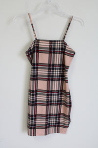 Shein Plaid Fitted Cami Dress | S