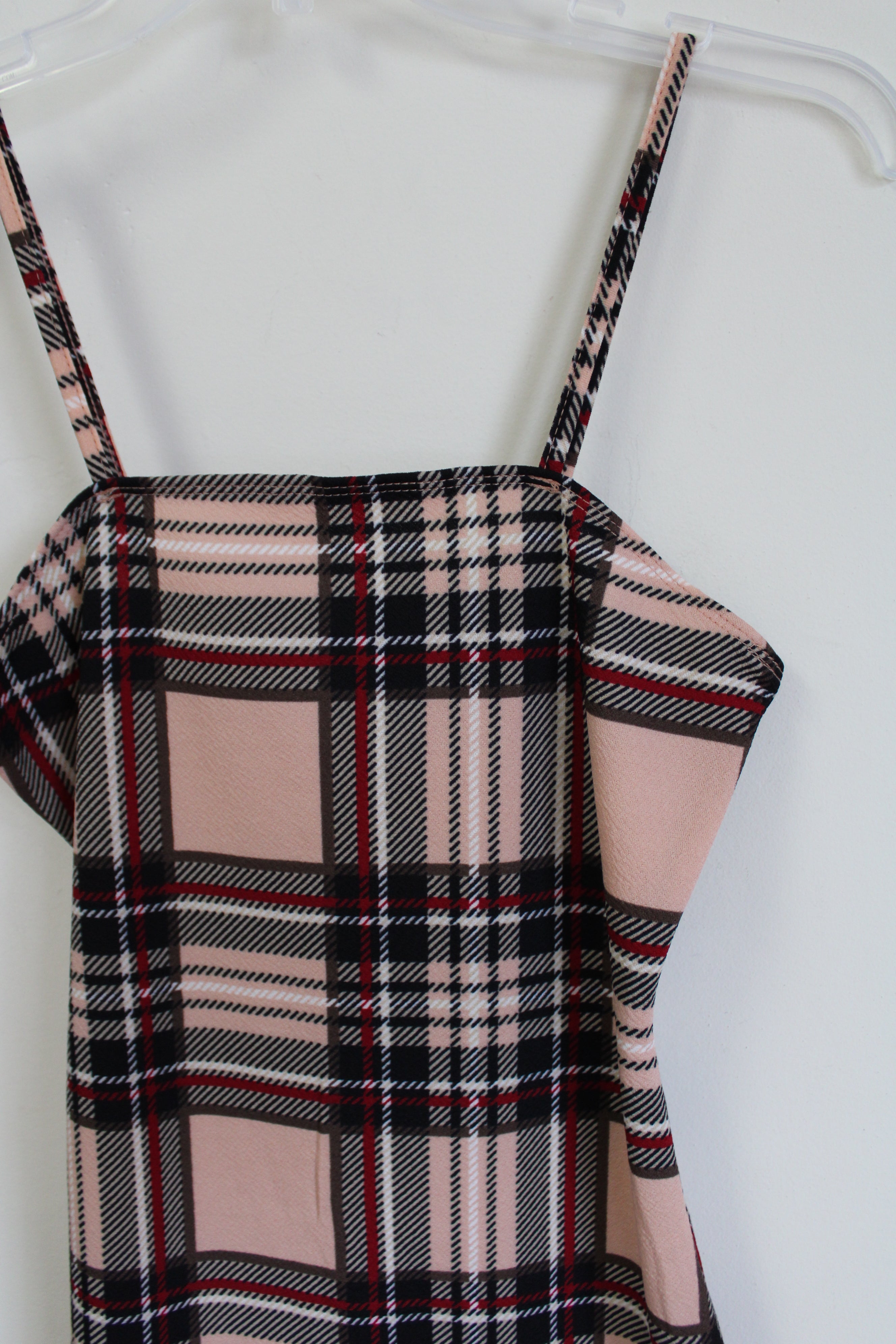 Shein Plaid Fitted Cami Dress | S