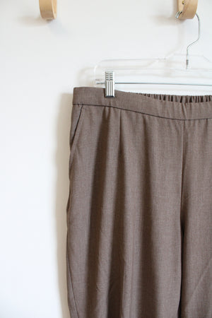 Briggs Brown Trouser Pants | 16W Petite