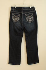 NINE WEST Dark Wash Wide Leg Jeans | 12
