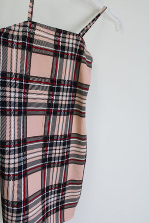 Shein Plaid Fitted Cami Dress | S