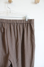 Briggs Brown Trouser Pants | 16W Petite