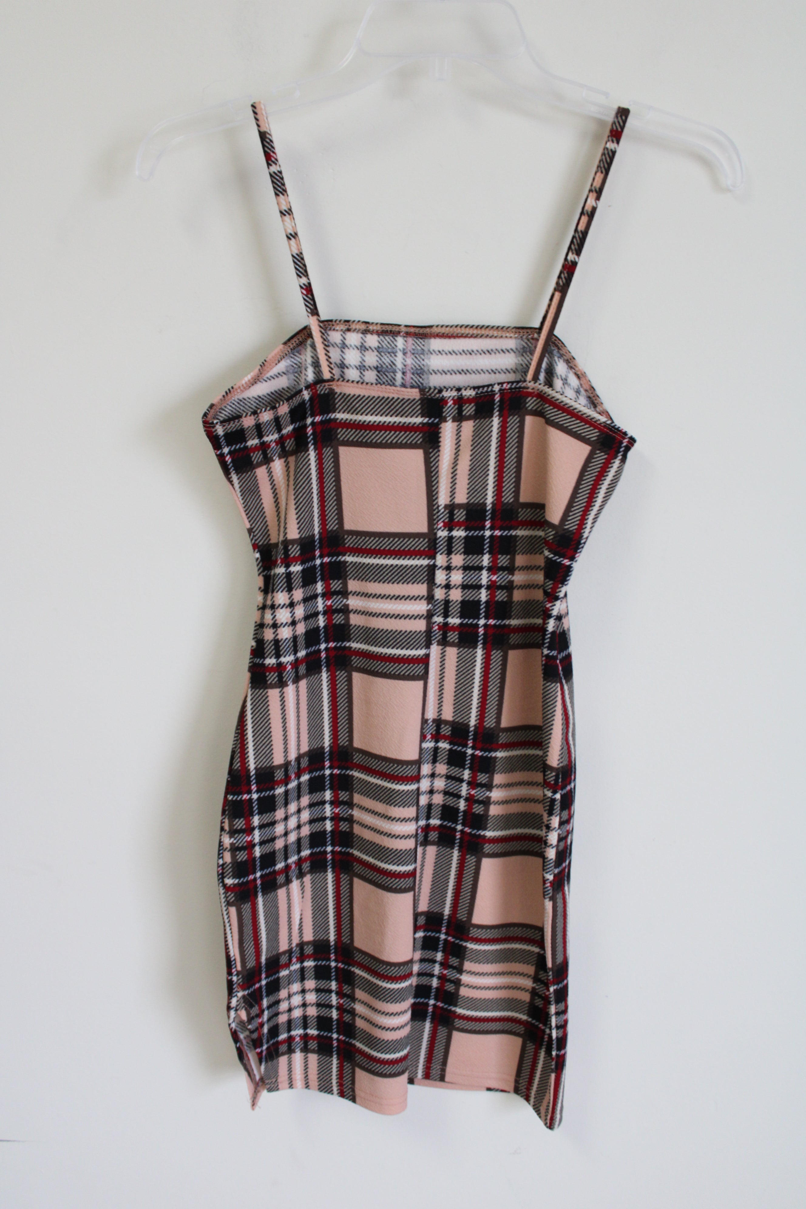 Shein Plaid Fitted Cami Dress | S