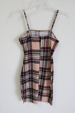 Shein Plaid Fitted Cami Dress | S