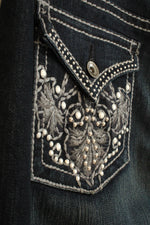NINE WEST Dark Wash Wide Leg Jeans | 12