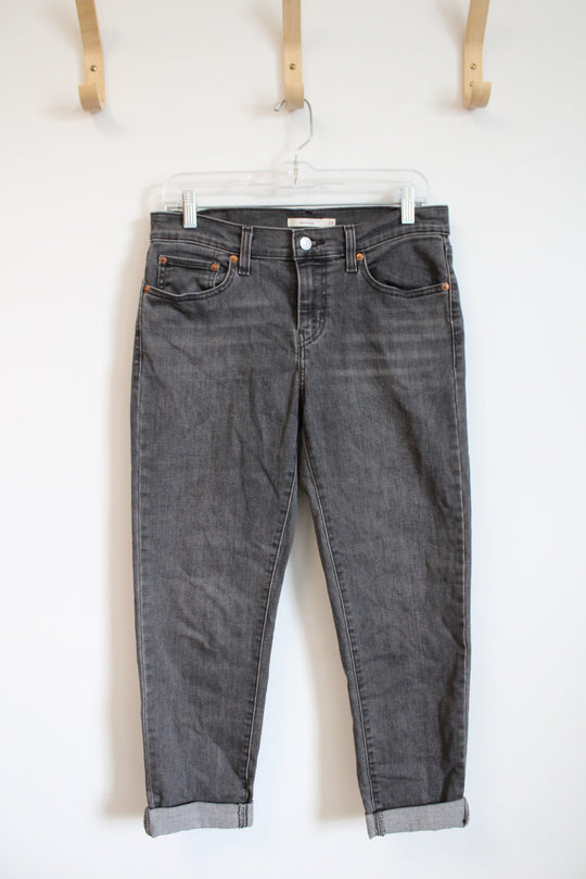 Levi's Boyfriend Gray Cuffed Jeans | 28/6