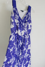 Gap Blue Floral Chiffon Dress | M