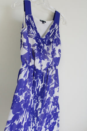 Gap Blue Floral Chiffon Dress | M