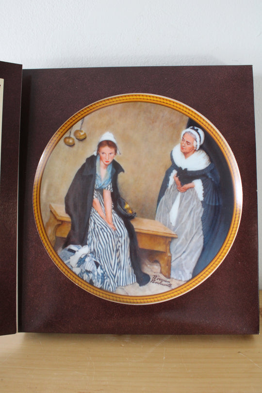 Edwin M. Knowles Rockwell's Colonials "Words Of Comfort" Decorative Dish
