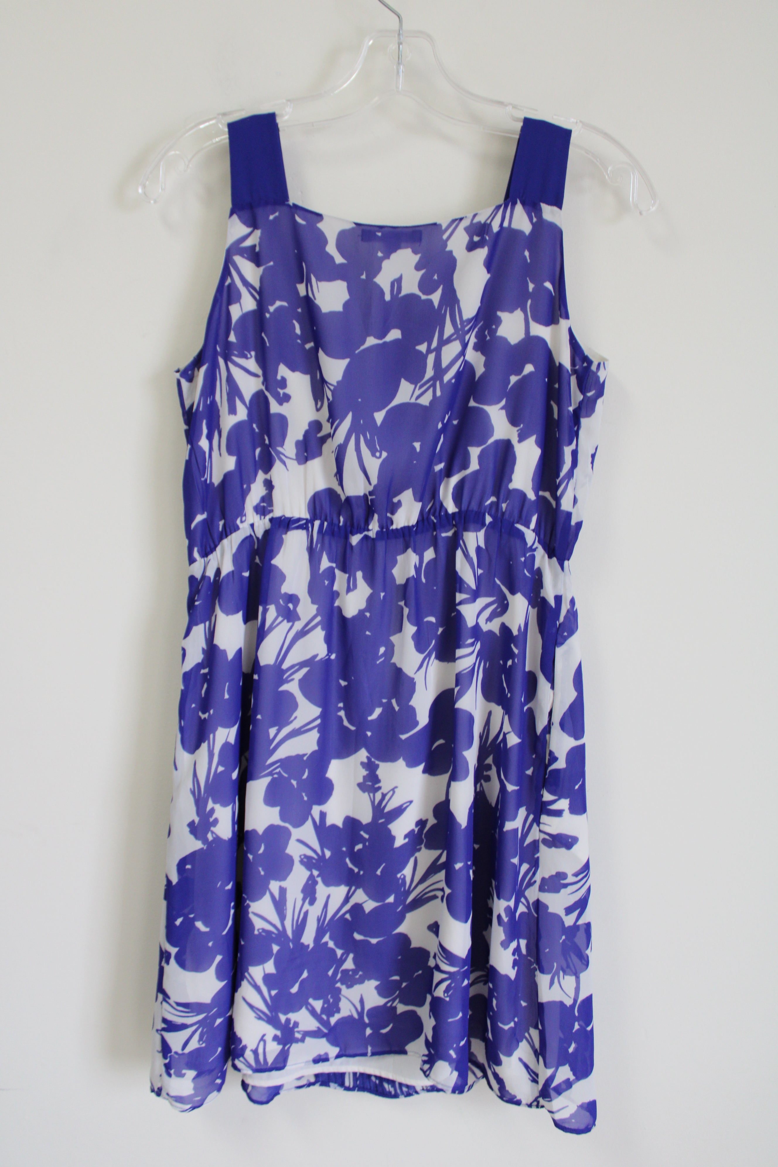 Gap Blue Floral Chiffon Dress | M