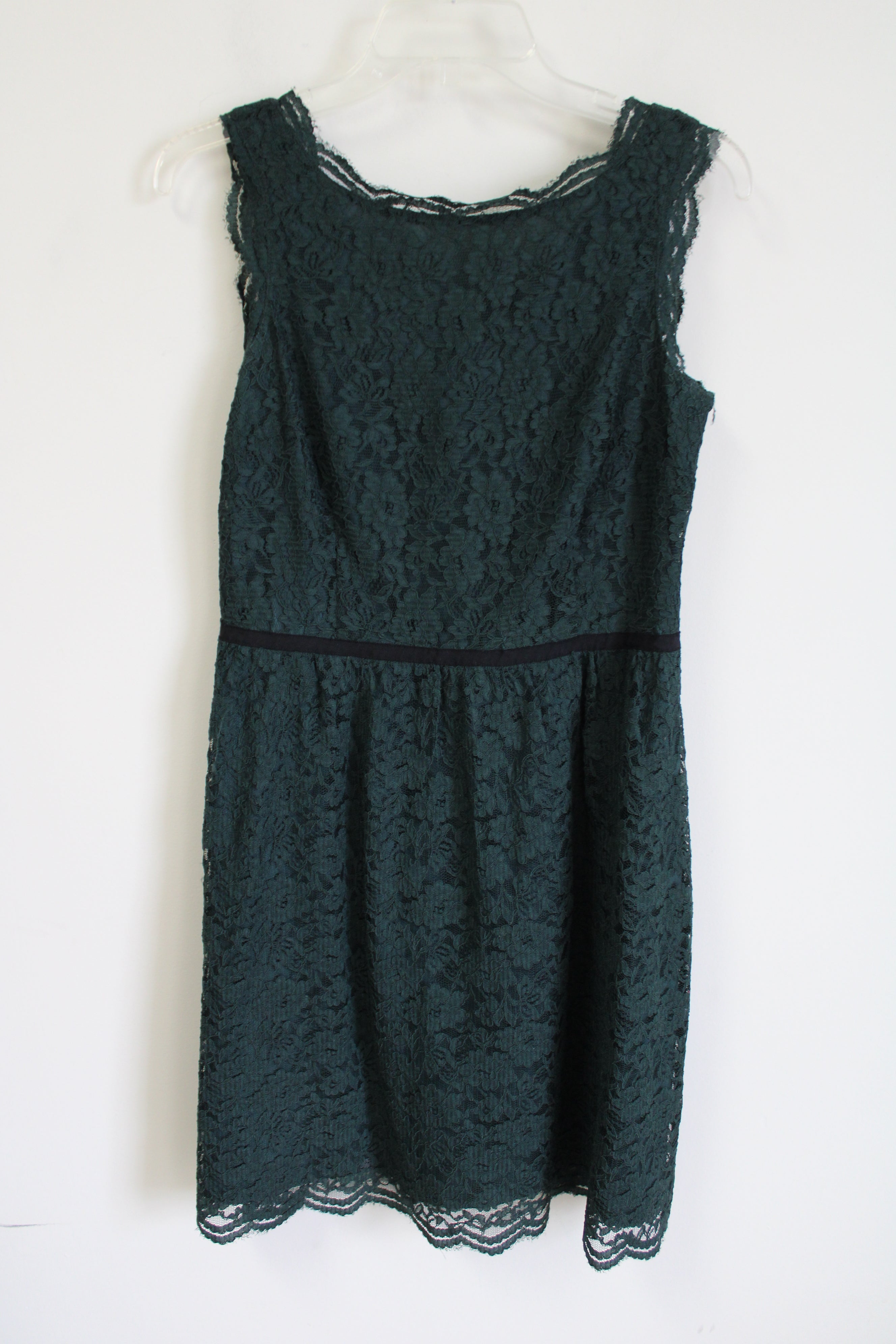 LOFT Evergreen Lace Dress | 4