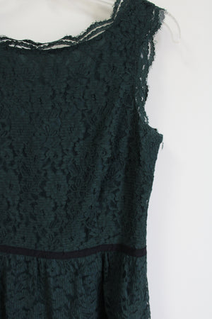 LOFT Evergreen Lace Dress | 4