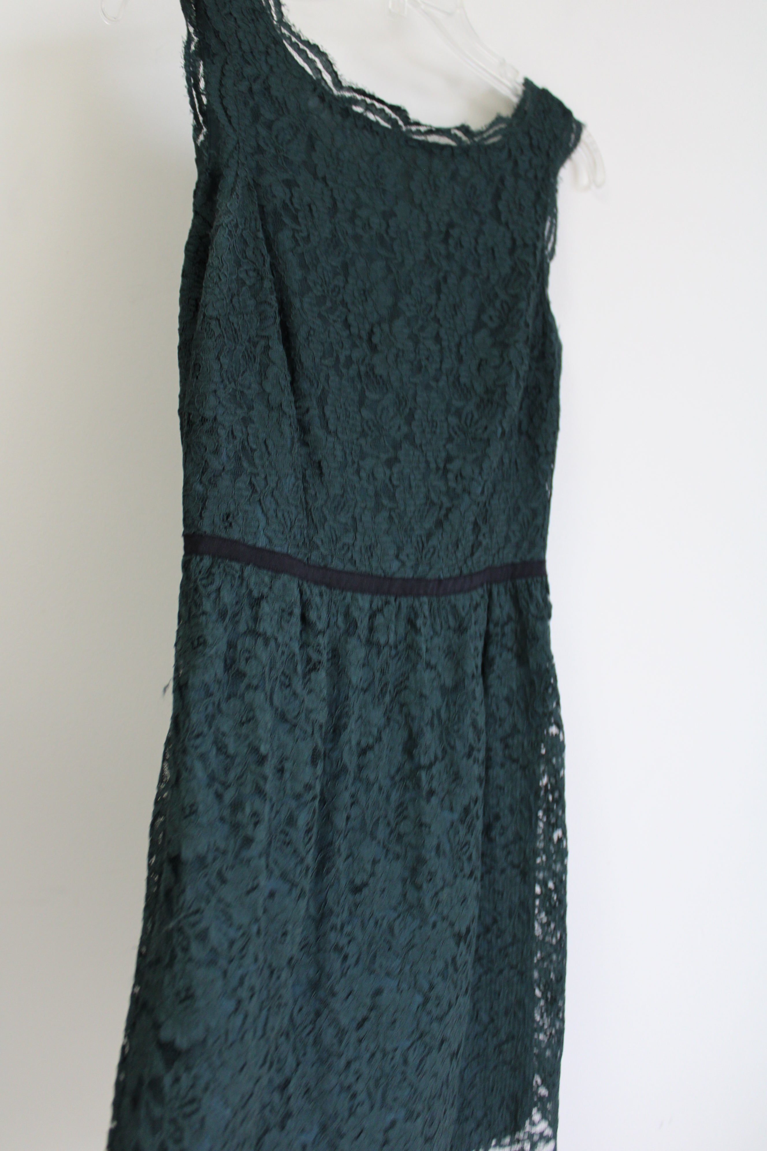 LOFT Evergreen Lace Dress | 4