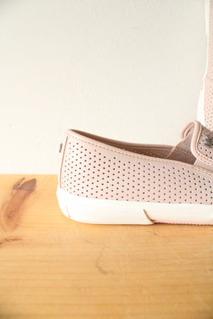 MICHAEL Michael Kors Light Pink Leather Slip-On Shoes | Size 8.5