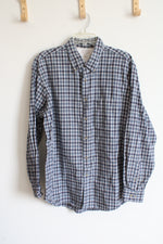 Arrow Blue Flannel Button Down Shirt | XL