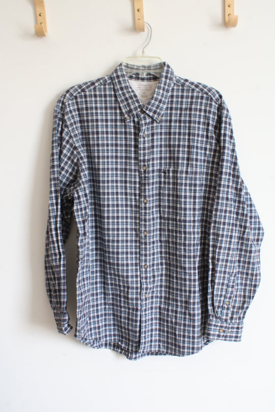 Arrow Blue Flannel Button Down Shirt | XL