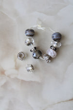 Glass & Silver Beads | Set Of 11