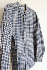 Arrow Blue Flannel Button Down Shirt | XL