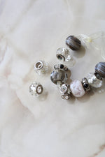 Glass & Silver Beads | Set Of 11