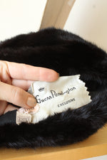 Gwen Pennington Exclusive Vintage Russian Style Black Fur Winter Hat