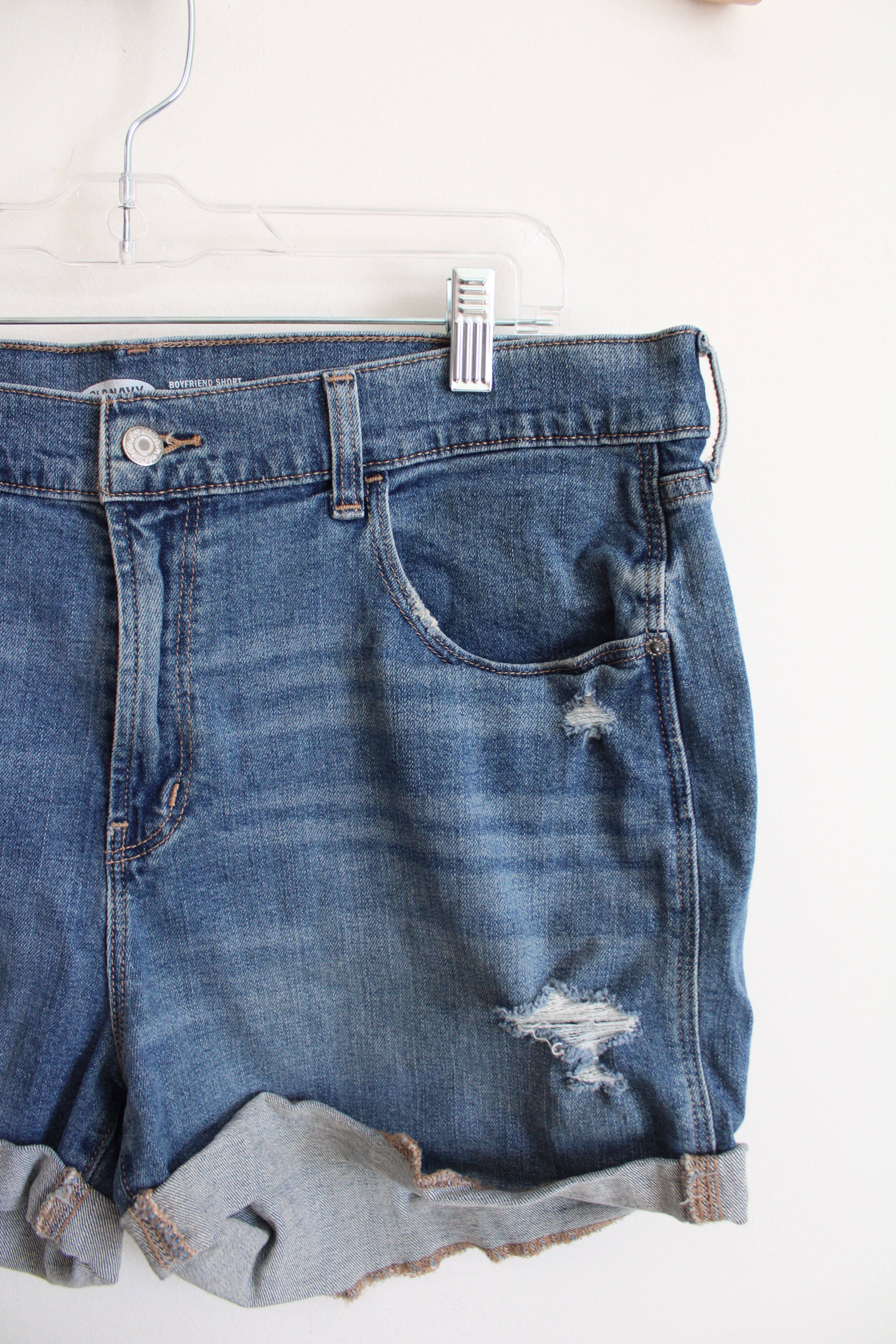 Old Navy Mid Rise Boyfriend Shorts | 16