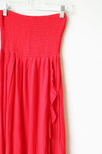 Patrons Of Peace Red Smocked Maxi Dress | XS