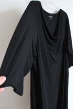 Eileen Fisher Black Cowl Neck Dress | 3X