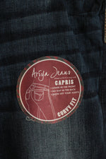 NEW Ariah Jeans Curvy Fit Capris with Tan Stitching | 14