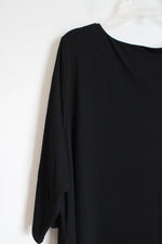 Eileen Fisher Black Cowl Neck Dress | 3X