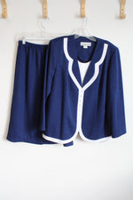 Pablo Collection Blue 2 Piece Top & Skirt Set | 18WP