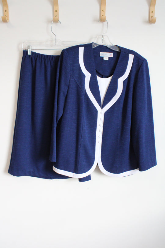 Pablo Collection Blue 2 Piece Top & Skirt Set | 18WP