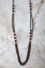 Bronze Chain Long Necklace