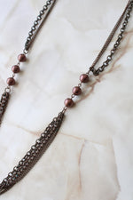 Bronze Chain Long Necklace