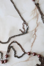Bronze Chain Long Necklace