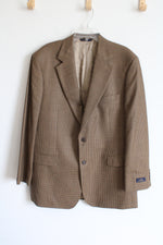 346 Brooks Brothers Brown Houndstooth Blazer | 43