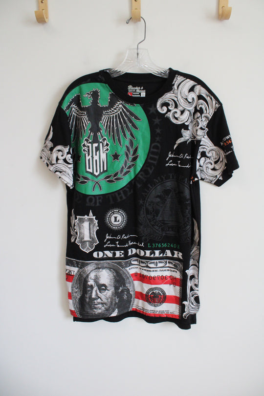 Bleeker & Mercer Black Graphic Tee | L