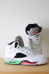 Nike Air Jordan 5 Poison Green White Sneakers | Size 4