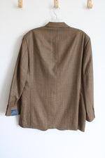 346 Brooks Brothers Brown Houndstooth Blazer | 43