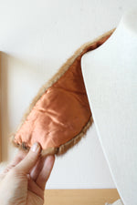 Vintage Light Brown Fur Shawl Wrap Collar