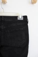 Old Navy Mid Rise Rockstar Super Skinny Black Jeans | 4