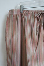 Blair Pink Tan Brown Striped Pants | 2XL