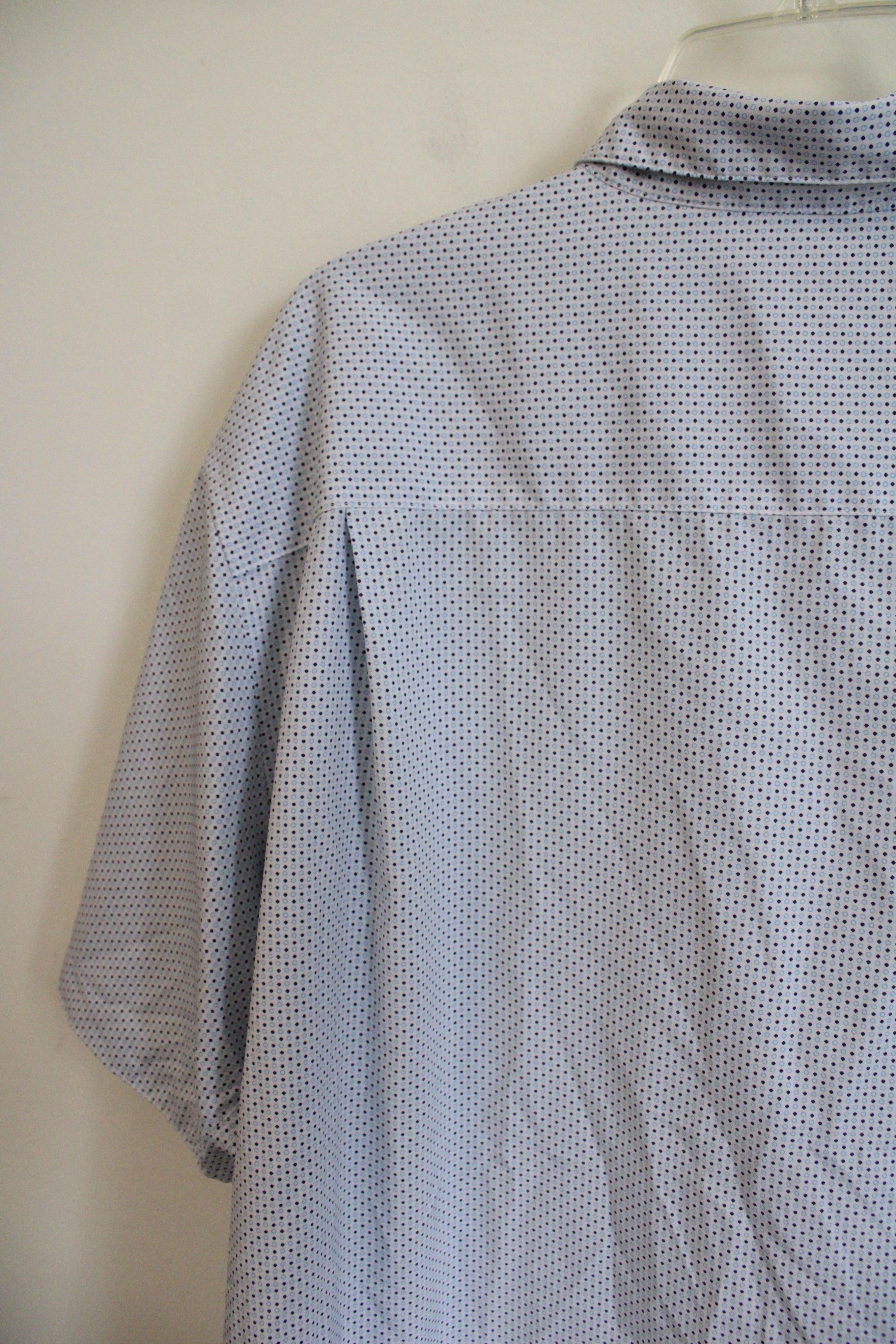 Moda Campia Blue Patterned Button Down Shirt | XXL
